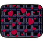 Decorative love Fleece Blanket (Mini)