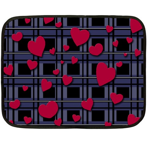 Decorative love Double Sided Fleece Blanket (Mini)  from ArtsNow.com 35 x27  Blanket Front
