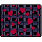 Decorative love Fleece Blanket (Medium) 