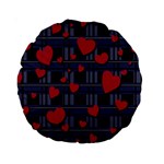 Decorative love Standard 15  Premium Round Cushions