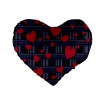 Decorative love Standard 16  Premium Heart Shape Cushions