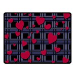 Decorative love Double Sided Fleece Blanket (Small) 