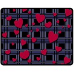 Decorative love Double Sided Fleece Blanket (Medium) 