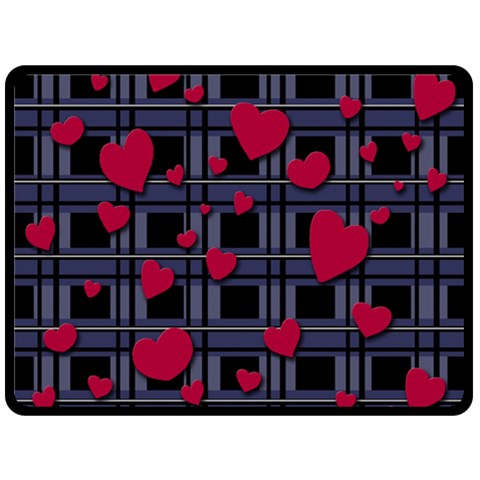 Decorative love Double Sided Fleece Blanket (Large)  from ArtsNow.com 80 x60  Blanket Front