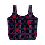 Decorative love Full Print Recycle Bags (M) 