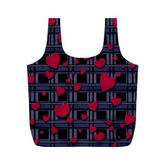 Decorative love Full Print Recycle Bags (M)  from ArtsNow.com Back