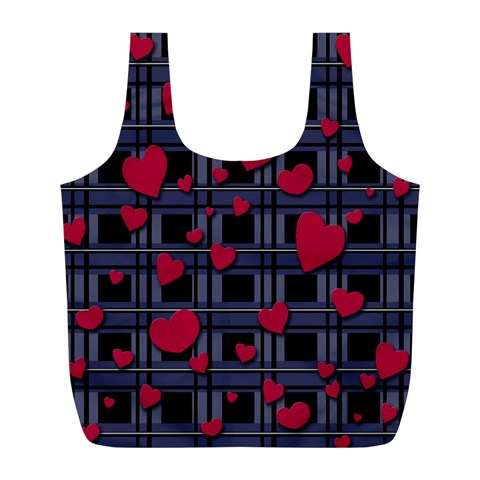 Decorative love Full Print Recycle Bags (L)  from ArtsNow.com Front