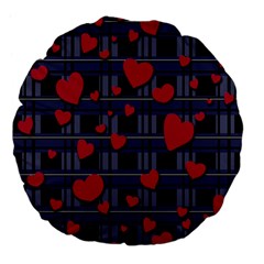 Decorative love Large 18  Premium Flano Round Cushions from ArtsNow.com Front