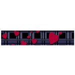 Decorative love Flano Scarf (Small)