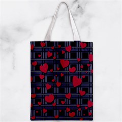 Decorative love Zipper Classic Tote Bag from ArtsNow.com Front