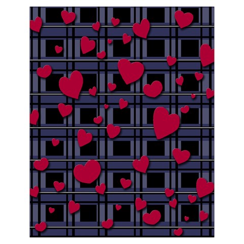 Decorative love Drawstring Pouches (Extra Large) from ArtsNow.com Front