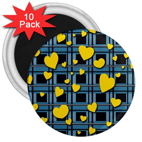 Love design 3  Magnets (10 pack)  from ArtsNow.com Front