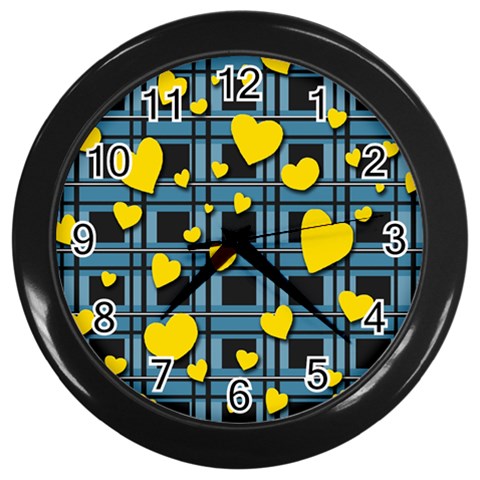 Love design Wall Clocks (Black) from ArtsNow.com Front