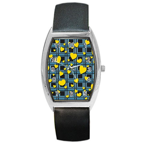 Love design Barrel Style Metal Watch from ArtsNow.com Front