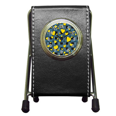 Love design Pen Holder Desk Clocks from ArtsNow.com Front