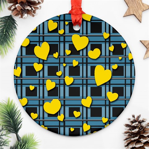 Love design Round Ornament (Two Sides)  from ArtsNow.com Front