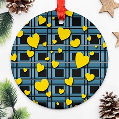 Love design Round Ornament (Two Sides)  from ArtsNow.com Back