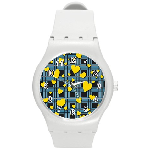 Love design Round Plastic Sport Watch (M) from ArtsNow.com Front