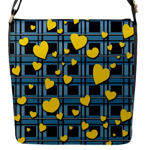 Love design Flap Messenger Bag (S) from ArtsNow.com Front