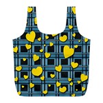 Love design Full Print Recycle Bags (L) 