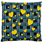 Love design Large Flano Cushion Case (One Side)