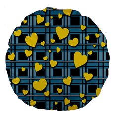 Love design Large 18  Premium Flano Round Cushions from ArtsNow.com Back