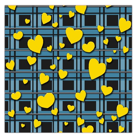Love design Large Satin Scarf (Square) from ArtsNow.com Front