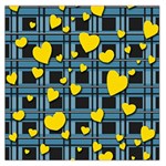 Love design Large Satin Scarf (Square)