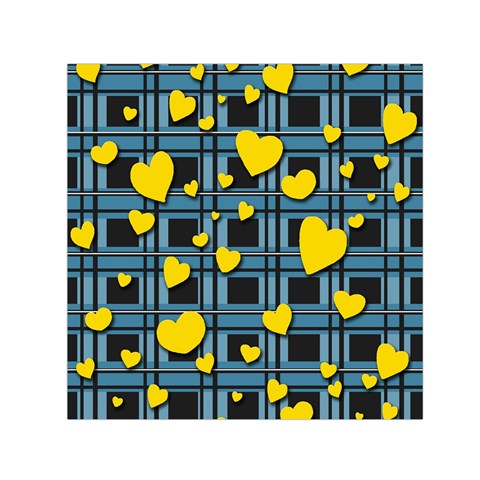 Love design Small Satin Scarf (Square) from ArtsNow.com Front