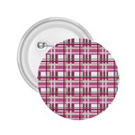 Pink plaid pattern 2.25  Buttons