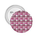 Pink plaid pattern 2.25  Buttons