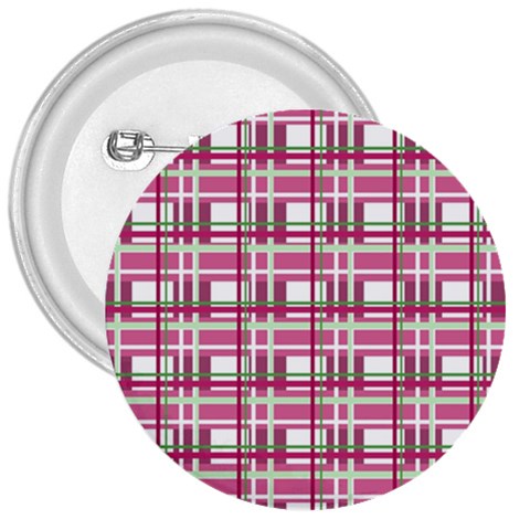 Pink plaid pattern 3  Buttons from ArtsNow.com Front