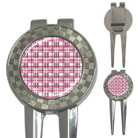 Pink plaid pattern 3 Front