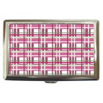 Pink plaid pattern Cigarette Money Cases