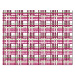 Pink plaid pattern Rectangular Jigsaw Puzzl
