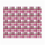 Pink plaid pattern Small Glasses Cloth