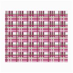 Pink plaid pattern Small Glasses Cloth