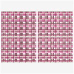 Pink plaid pattern Belt Buckles