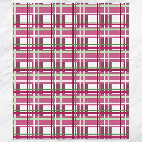 Pink plaid pattern Canvas 8  x 10  from ArtsNow.com 8.15 x9.66  Canvas - 1
