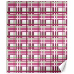 Pink plaid pattern Canvas 8  x 10 