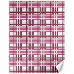 Pink plaid pattern Canvas 12  x 16  