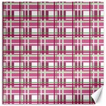 Pink plaid pattern Canvas 20  x 20  