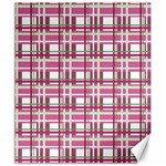 Pink plaid pattern Canvas 20  x 24  