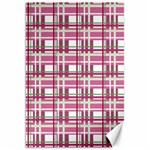 Pink plaid pattern Canvas 20  x 30  