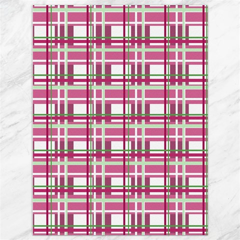 Pink plaid pattern Canvas 36  x 48   from ArtsNow.com 35.26 x46.15  Canvas - 1