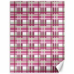 Pink plaid pattern Canvas 36  x 48  