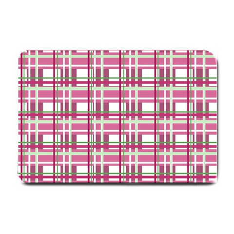 Pink plaid pattern Small Doormat  from ArtsNow.com 24 x16  Door Mat