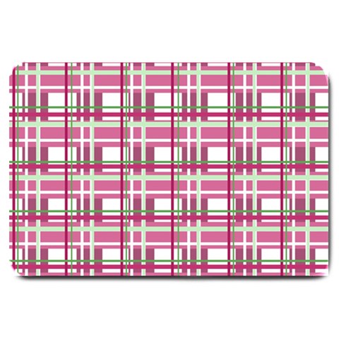 Pink plaid pattern Large Doormat  from ArtsNow.com 30 x20  Door Mat