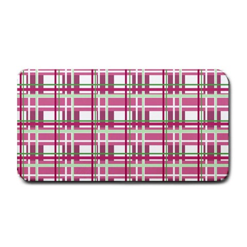 Pink plaid pattern Medium Bar Mats from ArtsNow.com 16 x8.5  Bar Mat