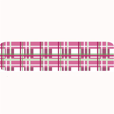 Pink plaid pattern Large Bar Mats from ArtsNow.com 32 x8.5  Bar Mat